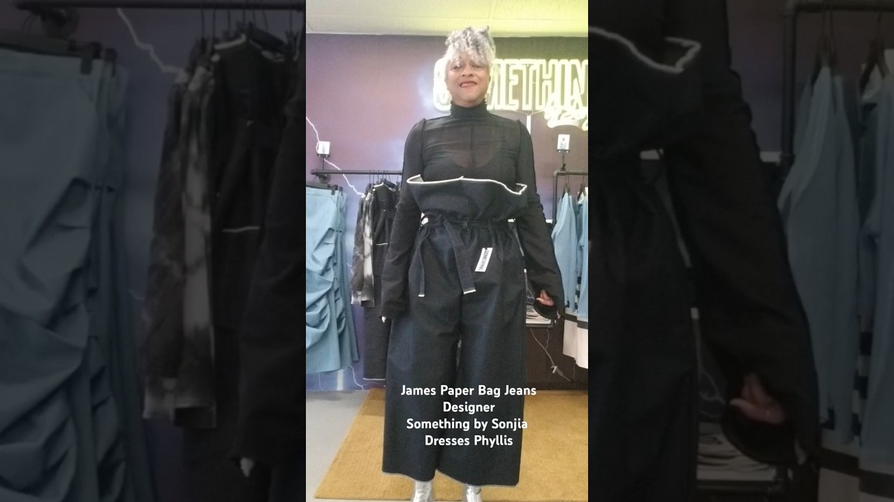 Something by Sonjia dresses Phyllis James Paper Bag Jeans