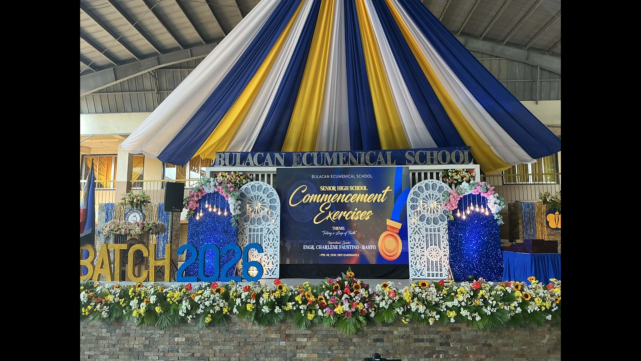 Senior High School 9th Commencement Exercises 💙💛