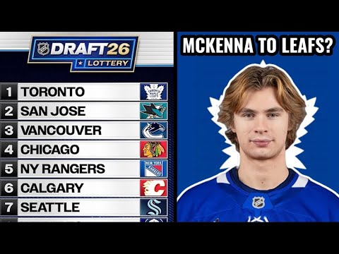 The Toronto Maple Leafs Win The 2026 NHL Draft Lottery! - YouTube