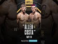 ALLEN VS COSTA QWIK PIK WITH MMA_MESS1AH #? #ufc #mma #boxing #knockout #combatsports