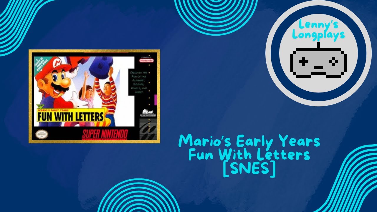 Mario's Early Years Fun With Letters [SNES] Longplay - YouTube