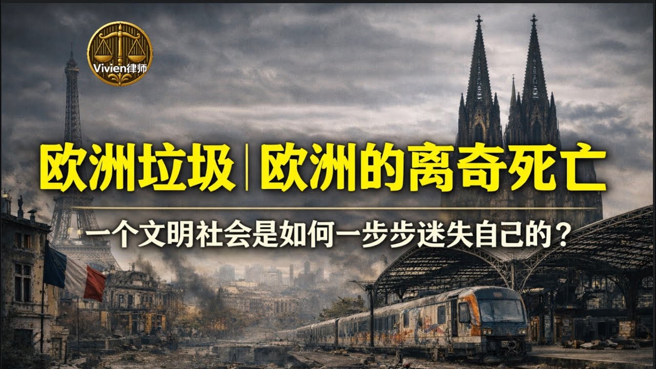 欧洲垃圾｜欧洲的离奇死亡；一个文明社会是如何一步步迷失自己、如何走向自我否定的？而美国应该如何拒绝同样的路径？- Vivien律师