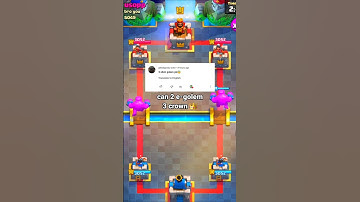Can 2 elixir golem 3 crown 👑 #clashroyale