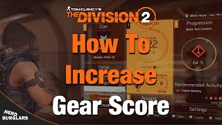 How to increase gear score - The Division 2