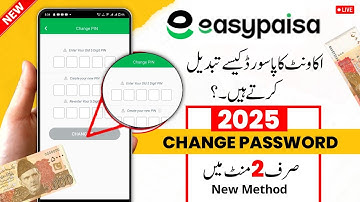 Easypaisa Account Password Kaise Change Kare | Easypaisa Account Pin Change Karne Ka Tarika