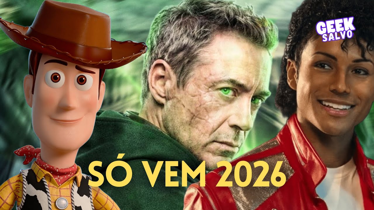 FILMES MAIS ESPERADOS DE 2026 (Vingadores, Toy Story, Michael, Super Mario e mais!)