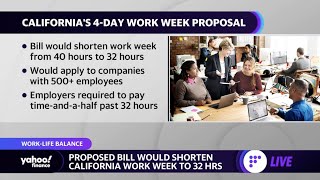 New California bill proposes four-day workweek for larger companies