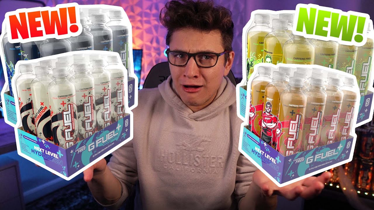 5 NEW GFuel Hydration Bottle Flavors! YouTube