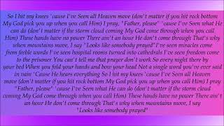 Crowder, Somebody Prayed Lyrics