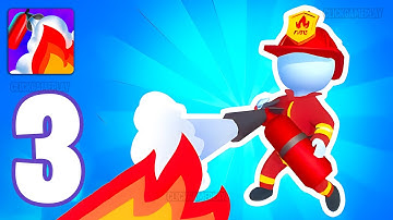 Fire idle: Fire truck games Gameplay Walkthrough Part 3 - Tutorial Extinguish The Fire (Android,iOS)