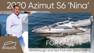 2020 Azimut S6 Nina Walkthrough And Sea Trial With Stefan Wilms
