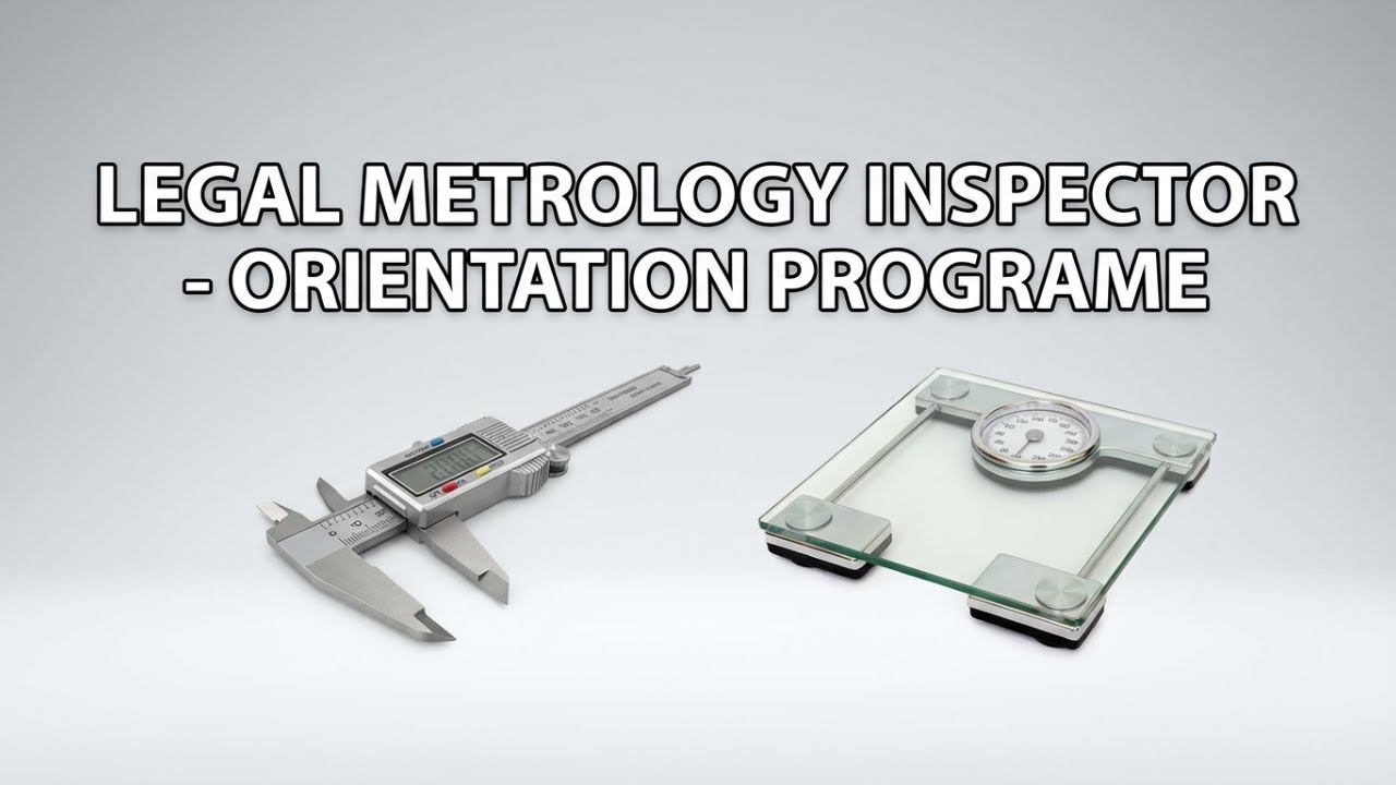 Legal metrology Inspector Orientation Program