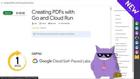 Creating PDFs with Go and Cloud Run | #2025 | #GSP762 |#qwiklabs |Solution