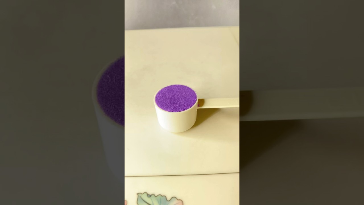 Tiny Purple Sand Cake.     