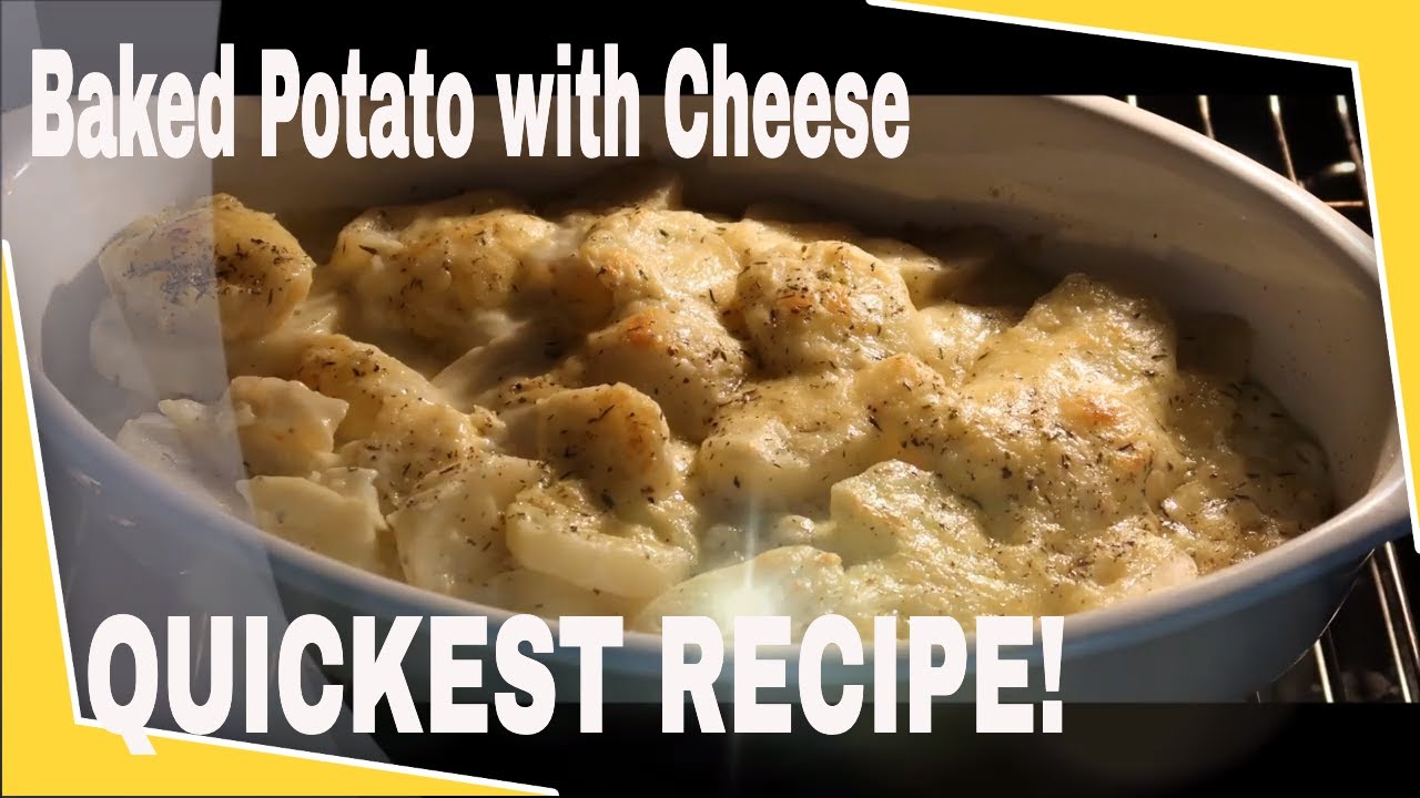 Quickest Baked Potato with Cheese Recipe YouTube