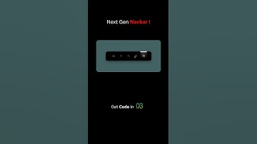 You’ve NEVER Seen a Navbar Like This!💡🤯  #ai #coding #webdevelopment #code #shorts #animation #css