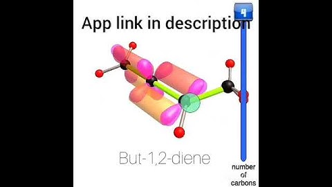 But-1,2-diene 3D structure | 3D app for molecules | Chemistry Complex Structures | Ball and stick