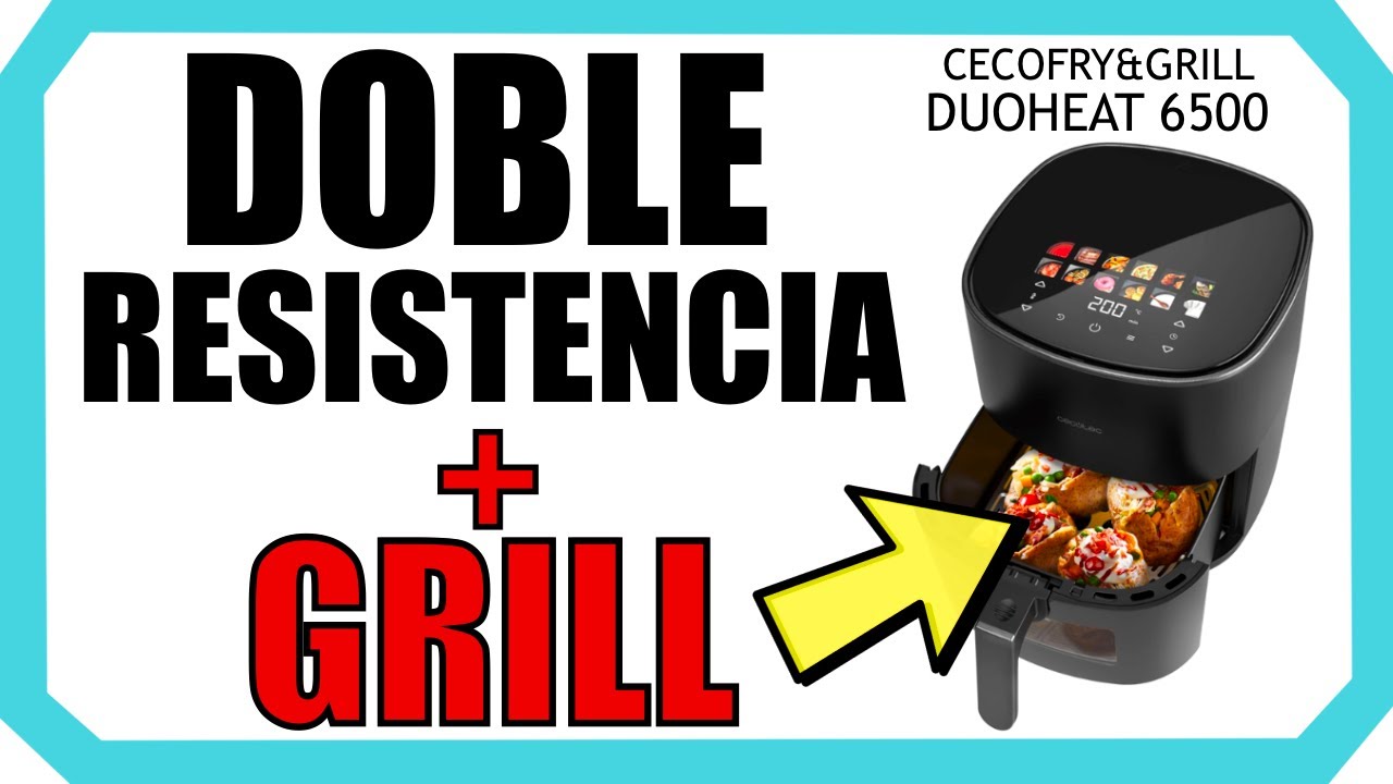 🔥 Probamos la CECOFRY&GRILL DUOHEAT 6500 con DOBLE RESISTENCIA, GRILL...¡Y BARATA! Opiniones