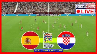 🔴LIVE: SPAIN VS CROATIA | UEFA NATIONS LEAGUE 2026/2027 | VIDEO GAME SIMULATION screenshot 5
