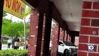 Car plows through Dunkin' in Davie causing significant damage; no injuries reported