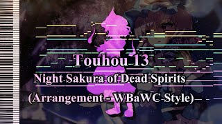 Touhou 13 - Night Sakura of Dead Spirits (Arrangement - WBaWC Style) - [MIDI]
