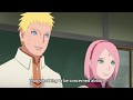 Sakura teaches medical ninjutsu in sarada and visits shizune