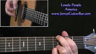 America Lonely People | Intro Guitar Lesson