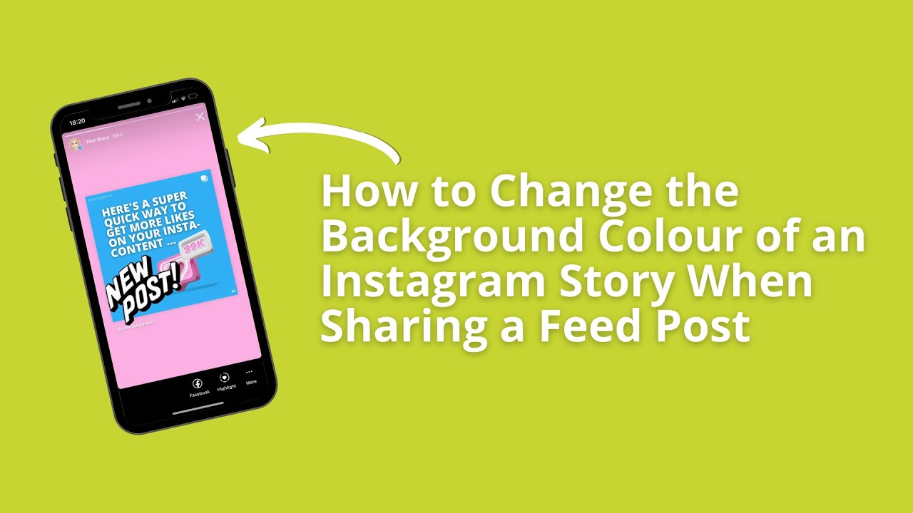 How to Change the Background Colour of an Instagram Story When Sharing ...