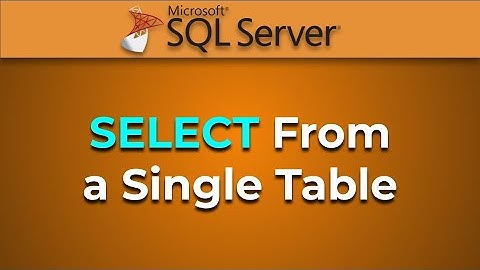 Advanced Databases - SELECT Statement for single table (SQL Server)