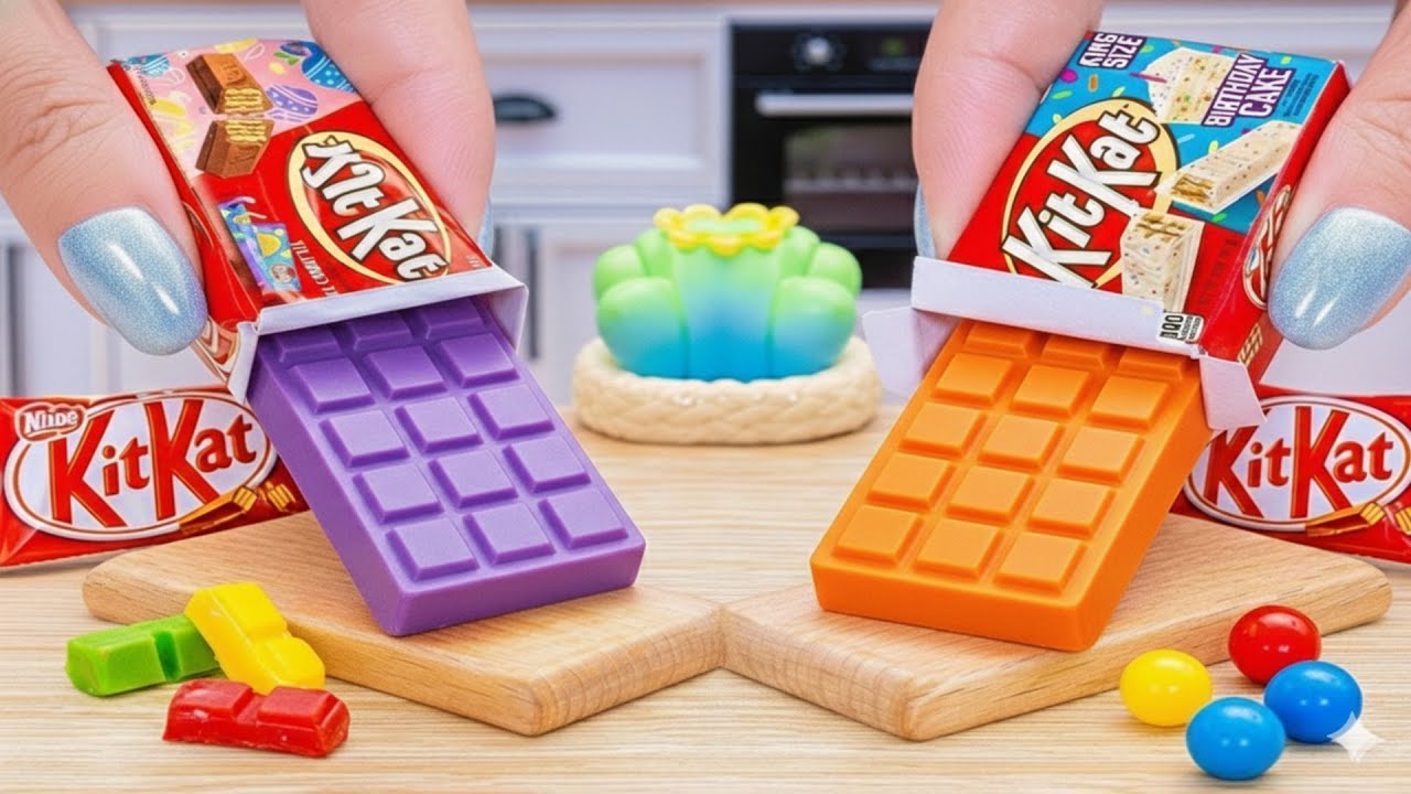 1000+ Yummy Mini Rainbow Heart Cake Recipe | Delicious KitKat Cake