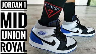 AIR\u200b JORDAN\u200b 1\u200b MID SE UNION ROYAL 👑 / Unbox \u0026 ON FEET / EP.12 - YouTube