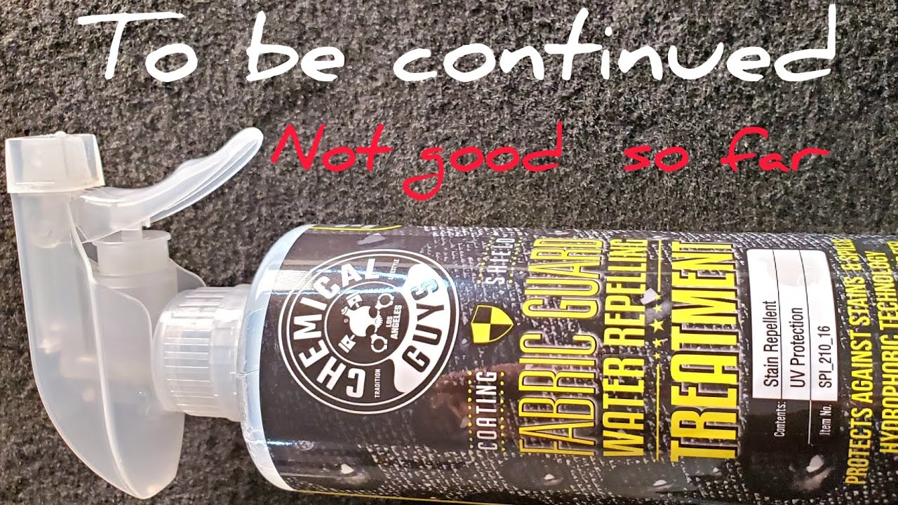 Chemical Guys Fabric Guard Water Repelling Treatment Coating Shield Protects Against Stains