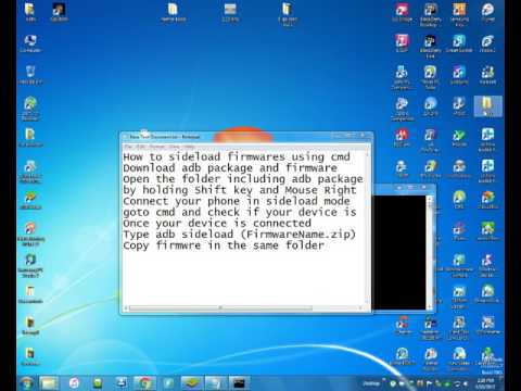 How to Install Rom Using sideload Command