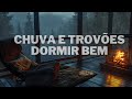 Sons de tempestade para dormir e aliviar a ansiedade - Chuva  e trovões para relaxamento profundo .