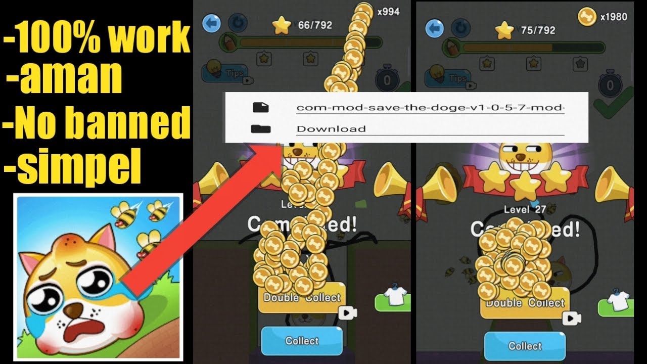 download mod save the doge versi 1.0.5.8 (mod money) - YouTube