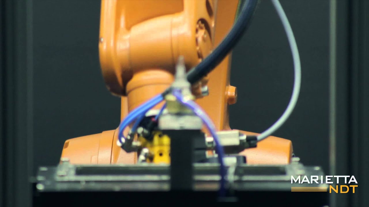 M6 900T Automated Turbine Blade Inspection System - YouTube