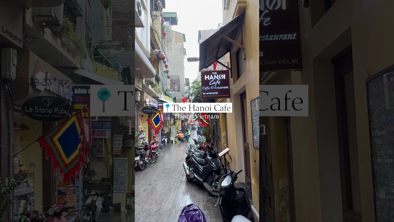 📍The Hanoi Cafe ! Good food, egg coffee, and a cozy ambiance right in Old Quarter of Hanoi, Vietnam