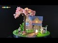DIY Miniature Dollhouse kit - Cherry Conventions　桜のミニチュアドールハウス作り