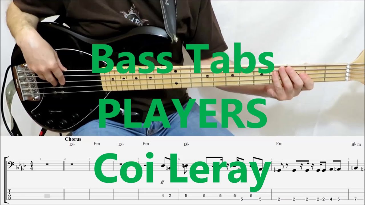 Coi Leray Players (BASS COVER TABS) YouTube