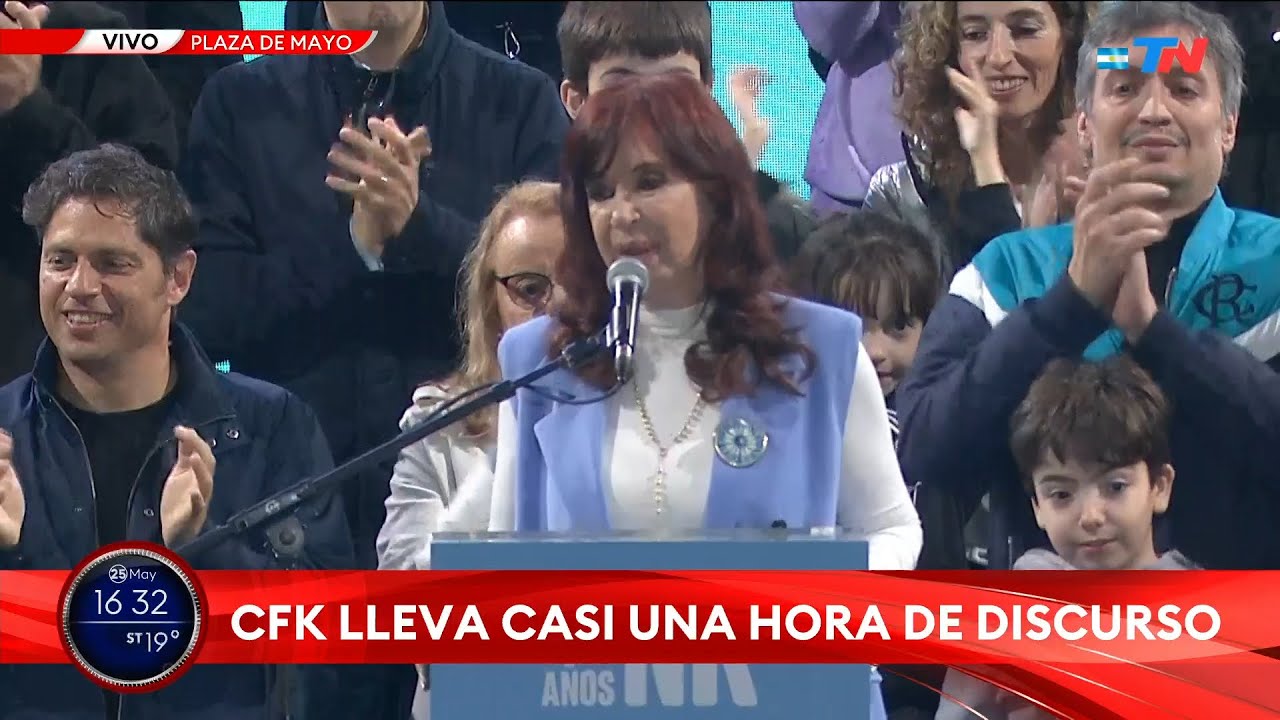 ACTO COMPLETO CRISTINA KIRCHNER EN PLAZA DE MAYO: "Gracias por el ...