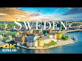 FLYING OVER SWEDEN (4K UHD) - Soft Piano Music Along With Beautiful Landscape Videos For TV