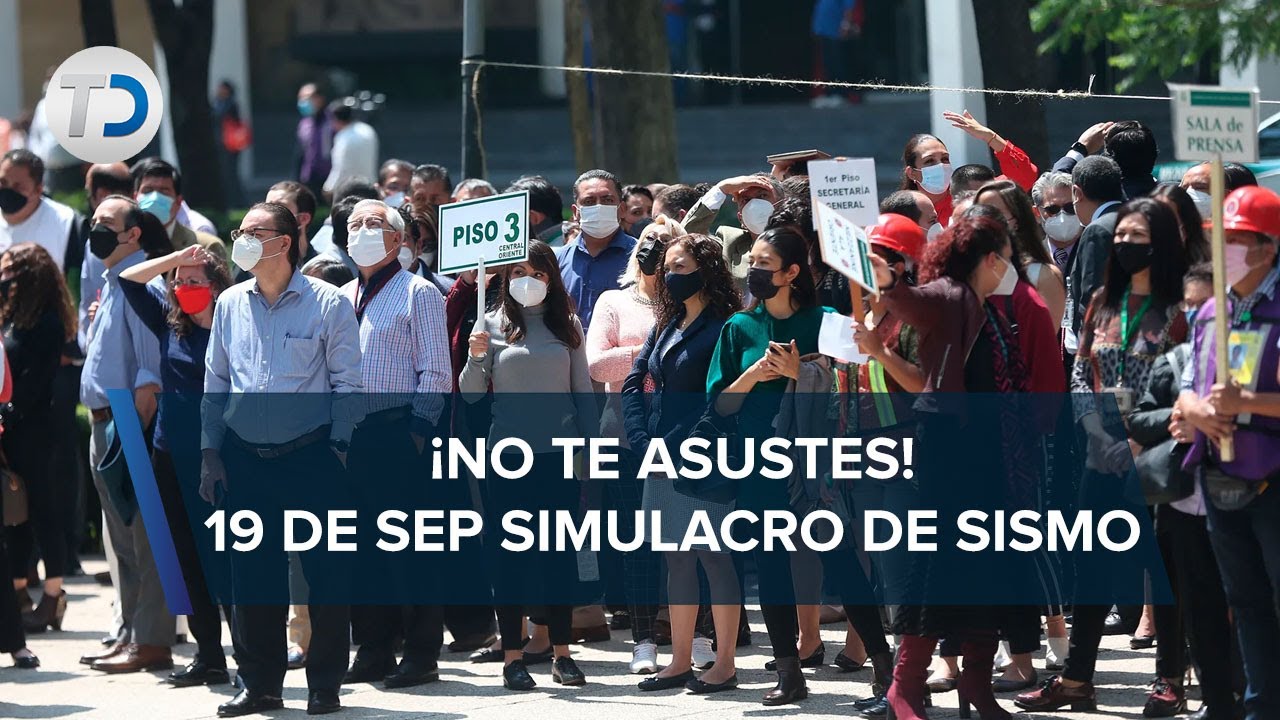 CdMx alista Simulacro Nacional 2022 por el 19 de septiembre - YouTube