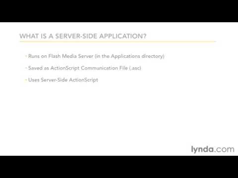 What is a server-side application?
