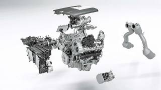 Mercedes-Benz S-Class Engines - technical exploded view -  M177EVO,  OM656EVO, M256EVO