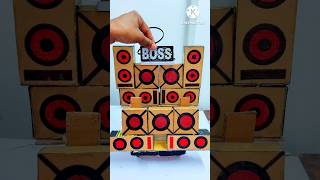 Diy Mini Dj Truck Setup Loading at-home by Cardboard Making Dj truck | Mini Dj Setup | dj wala dj