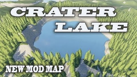 NEW MOD MAP (Console!) "CRATER LAKE" Farming Simulator 19 PS4 MAP TOUR (Review).