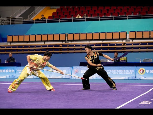 Male Dual Events 13名浙江项雪佳黄鹏飞9.26分双刀对枪- YouTube