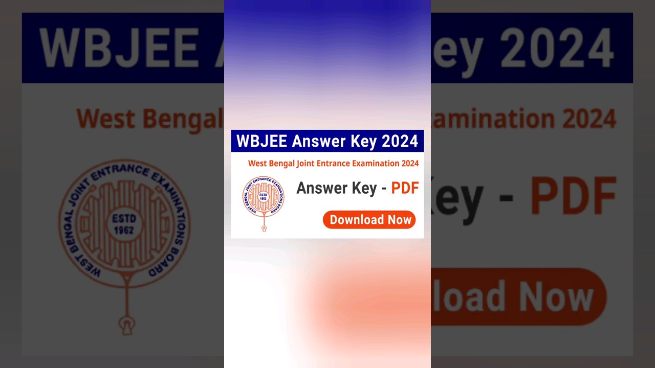 WBJEE 2024 answer sheet released 