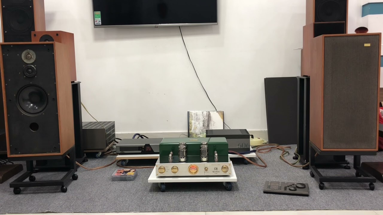 Amply đèn Woodham KT88 ghép loa Spendor BC2 nghe nhạc vàng hết thuốc, LH: 0914453477