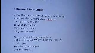 Colossians 3 1-4 - KJV Scripture Song Clouds